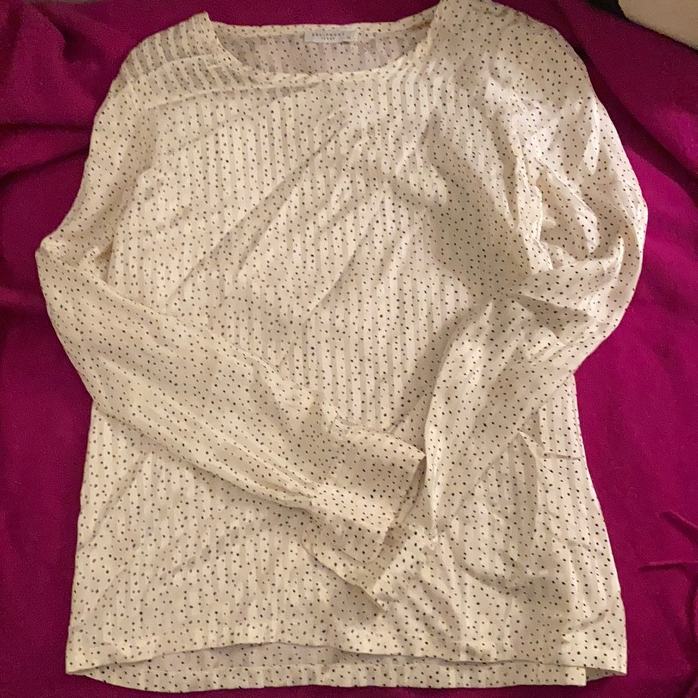 Spotted Silk Equipment Blouse